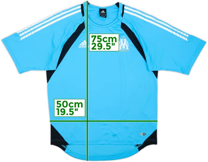 2005-06 Olympique Marseille adidas Training Shirt - 9/10 - (M/L)