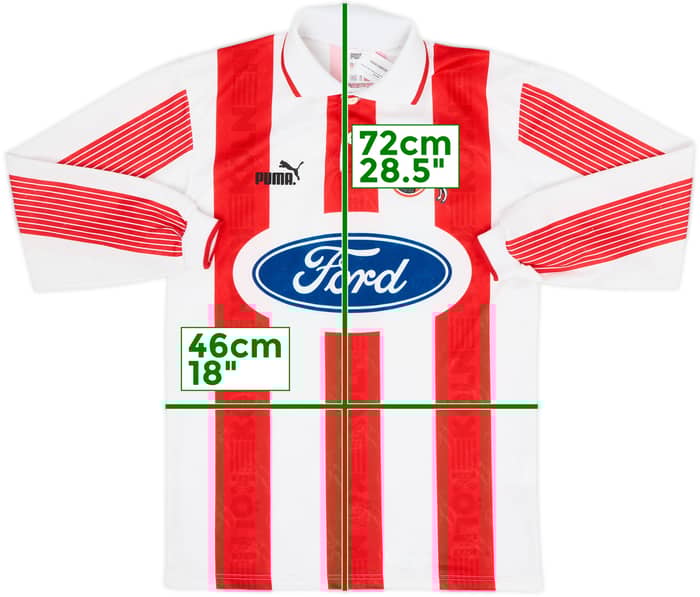 1995-96 FC Koln Home L/S Shirt - 9/10 - (XS)