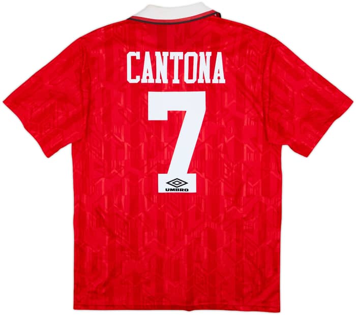 1992-94 Manchester United Home Shirt Cantona #7 - 8/10 - (L)