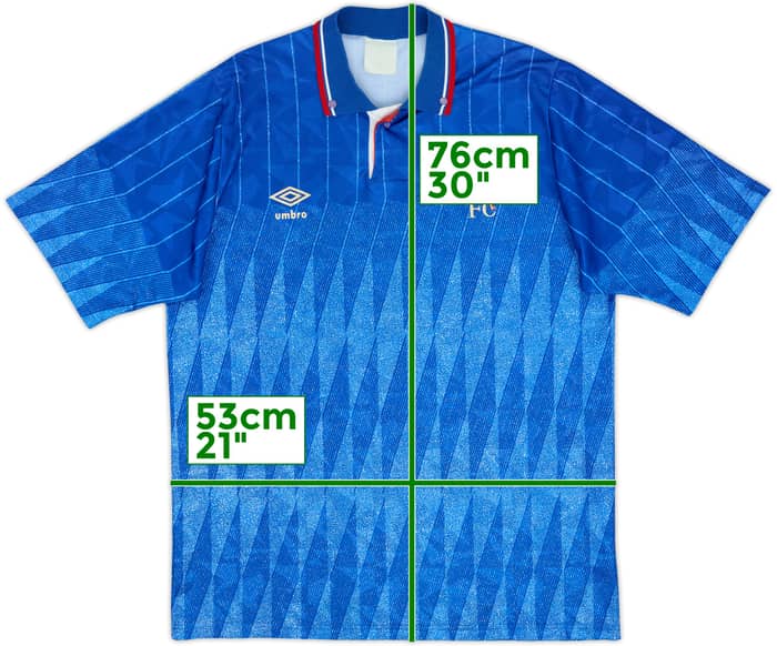 1989-91 Chelsea Camiseta Local - 8/10 - (L)