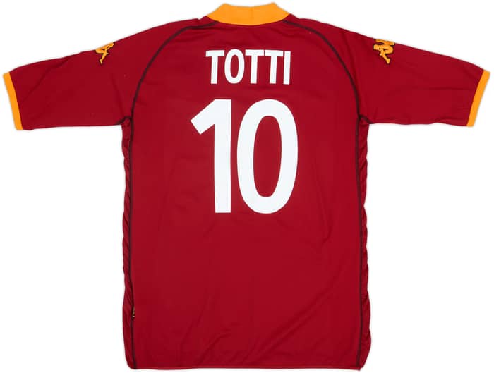 2002-03 Roma Home Shirt Totti #10 - 8/10 - (3XL)