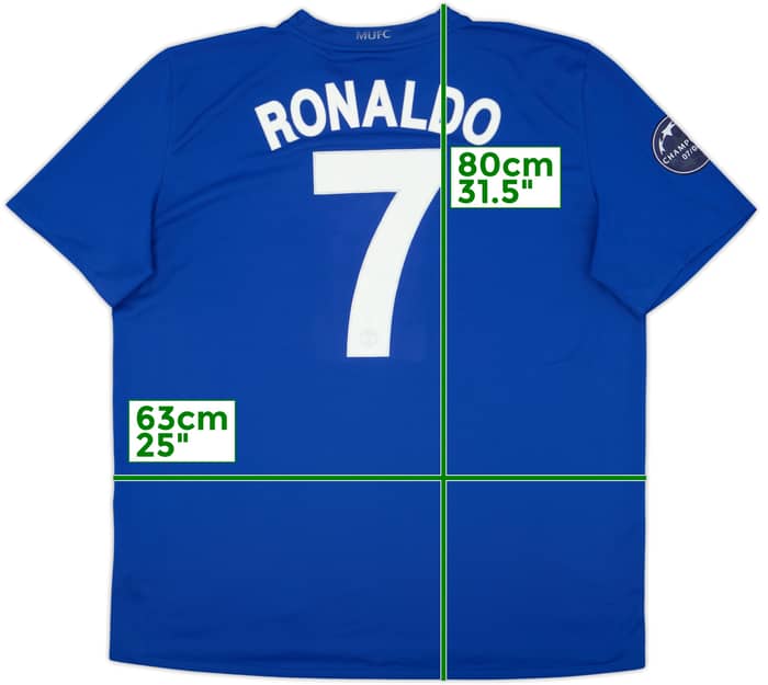 2008-09 Manchester United Third Shirt Ronaldo #7 - 8/10 - (XXL)