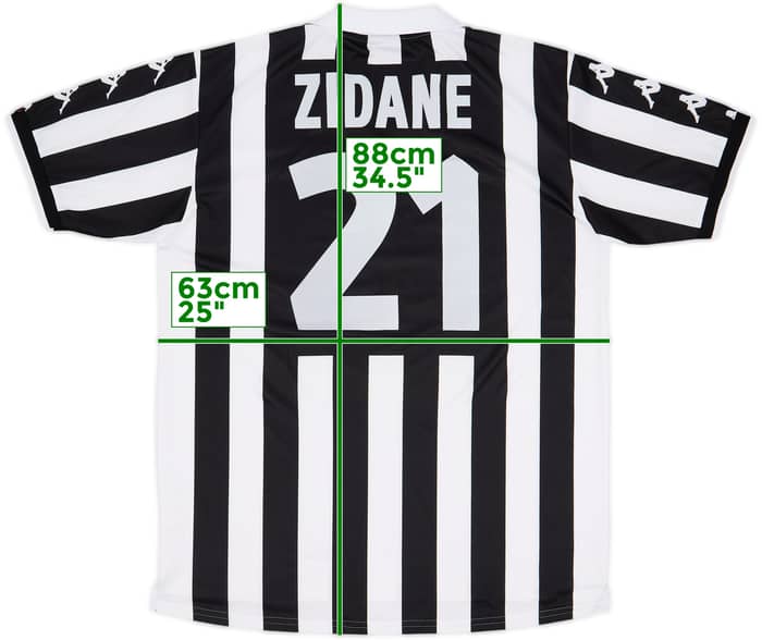 1999-00 Juventus Home Shirt Zidane #21 - 8/10 - (XXL)