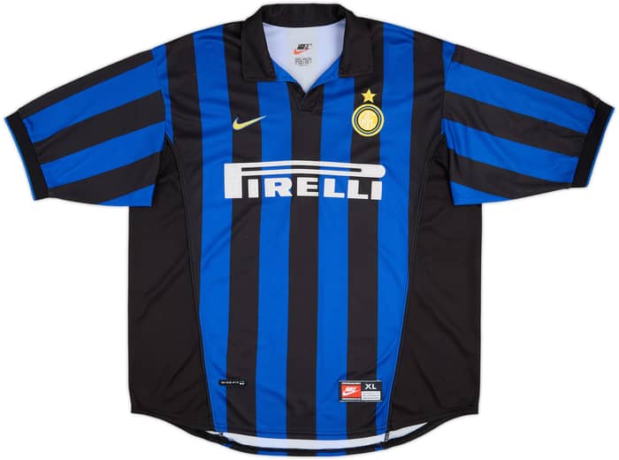 1998-99 Inter Milan Home Shirt Ronaldo #9 - 8/10 - (XL)