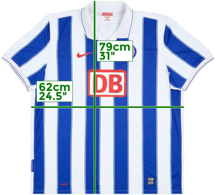 Camiseta de local del Hertha Berlin 2009-10 - 6/10 - (XXL)