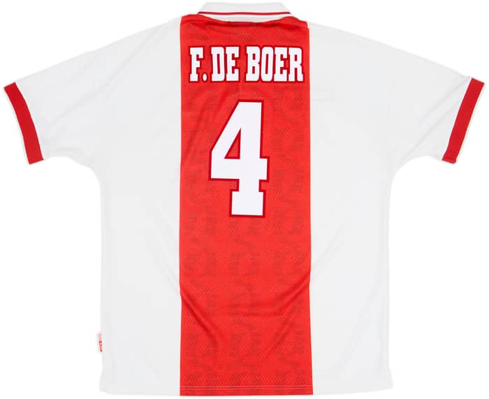1998-99 Ajax Home Shirt F.De Boer #4 - 8/10 - (XL)