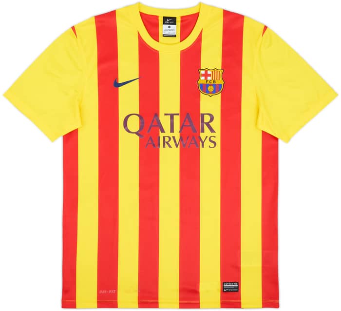 Camiseta básica de visitante del Barcelona 2013-15 Messi #10 - 7/10 - (M)