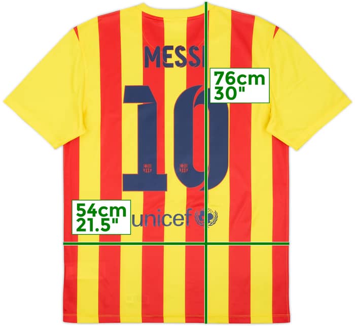Camiseta básica de visitante del Barcelona 2013-15 Messi #10 - 7/10 - (M)