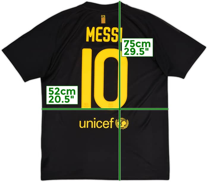 2011-12 Barcelona Basic Away Shirt Messi #10 - 9/10 - (M)