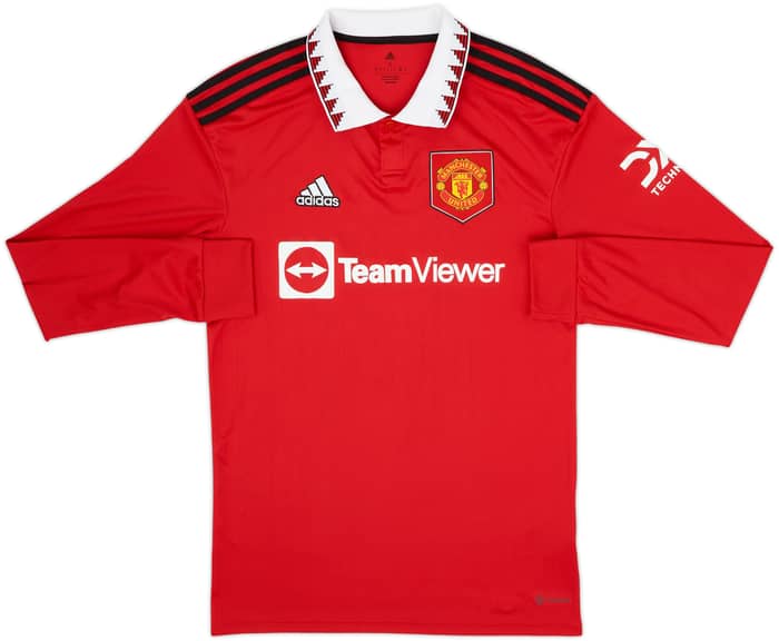 2022-23 Manchester United Home L/S Shirt Eriksen #14 - 8/10 - (S)