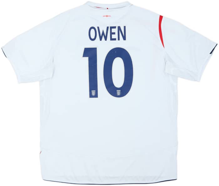2005-07 England Home Shirt Owen #10 - 5/10 - (XL)
