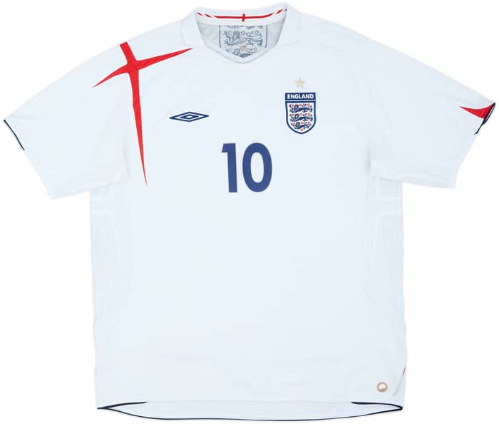 2005-07 England Home Shirt Owen #10 - 5/10 - (XL)
