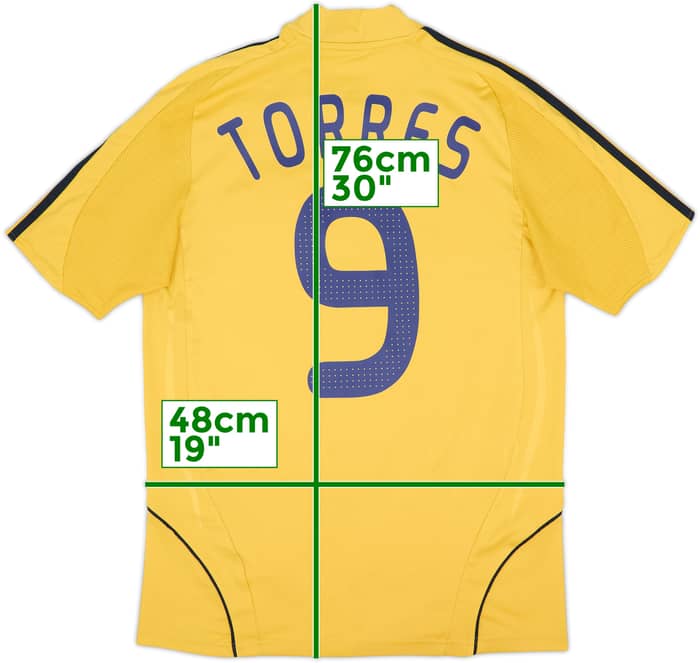 2008-10 Spain Away Shirt Torres #9 - 8/10 - (S)