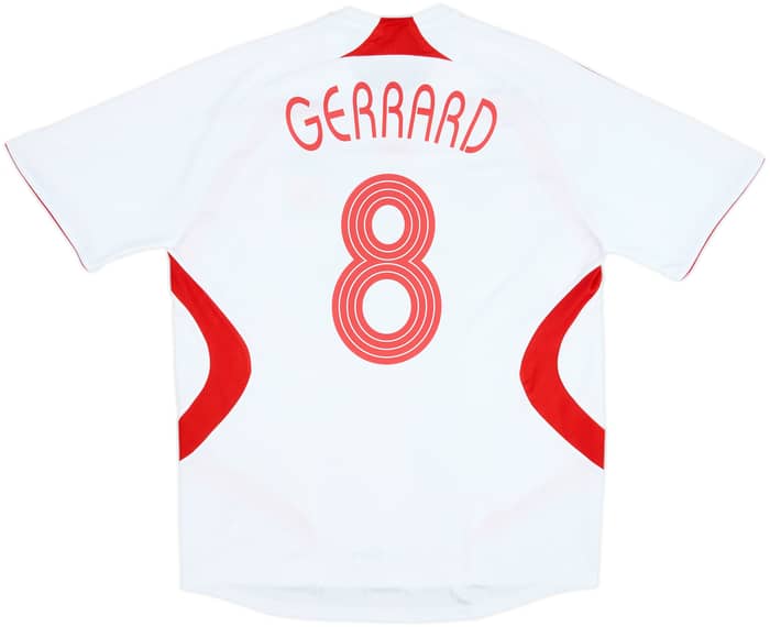 2007-08 Liverpool Away Shirt Gerrard #8 - 5/10 - (XL)
