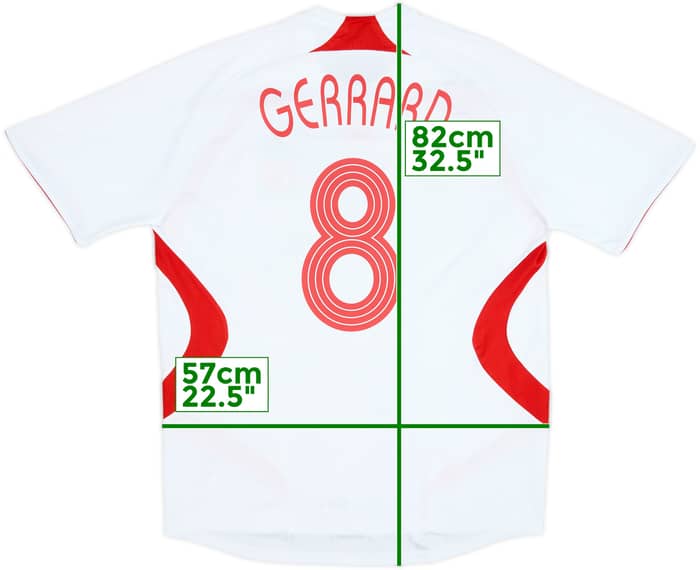 2007-08 Liverpool Away Shirt Gerrard #8 - 5/10 - (XL)