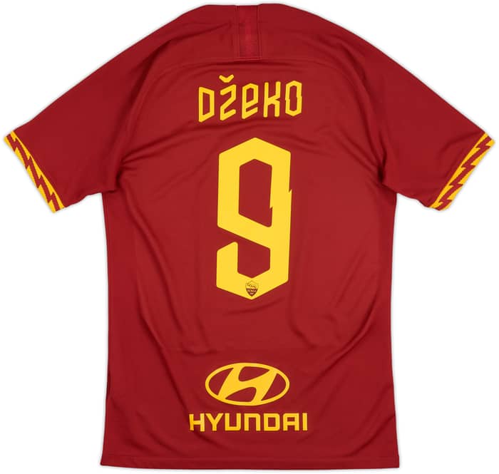 2019-20 Roma Home Shirt Dzeko #9 - 8/10 - (S)