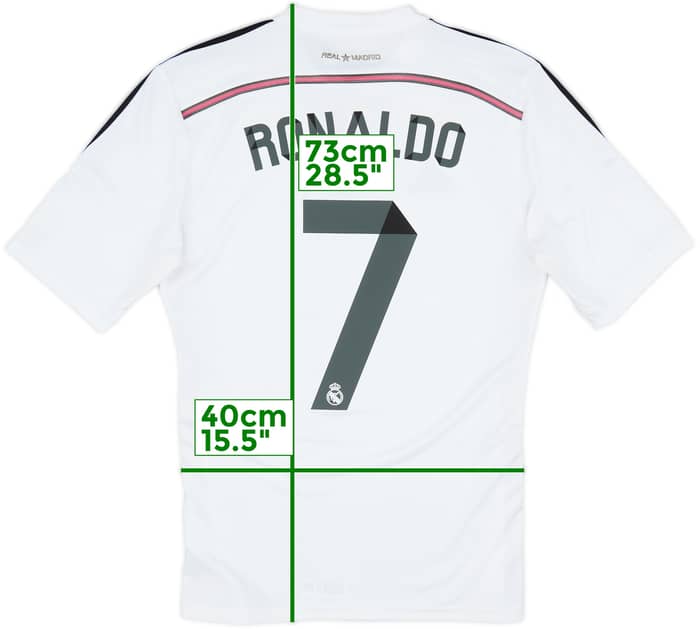 2014-15 Real Madrid Home Shirt Ronaldo #7 - 7/10 - (S)