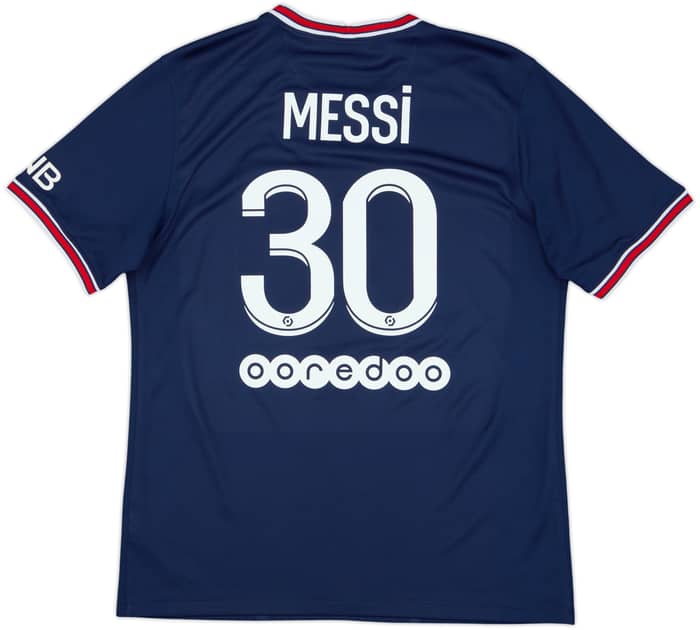 2021-22 Paris Saint-Germain Home Shirt Messi #30 - 8/10 - (L)