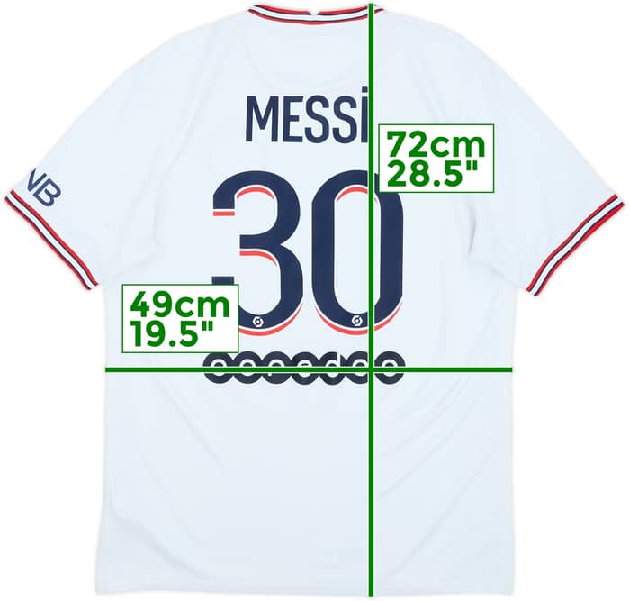 2021-22 Paris Saint-Germain Fourth Shirt Messi #30 - 8/10 - (M)
