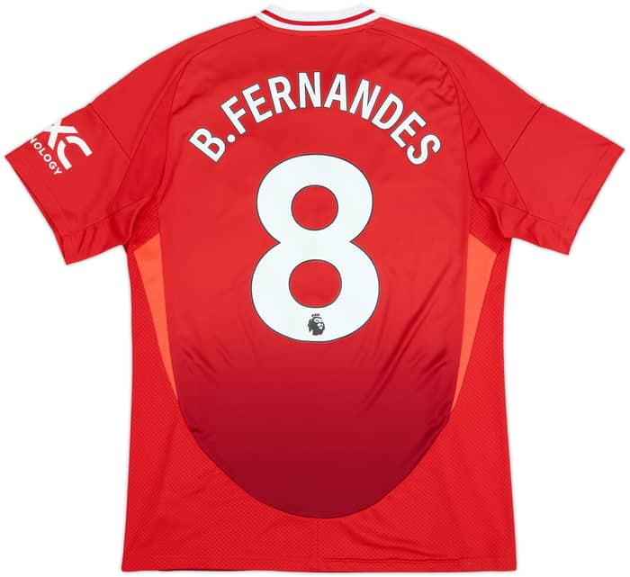 2024-25 Manchester United Home Shirt B.Fernandes #8 - 9/10 - (L)