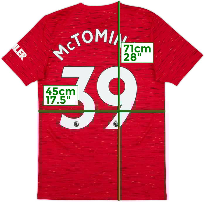 2020-21 Manchester United Home Shirt McTominay #39 - 6/10 - (S)