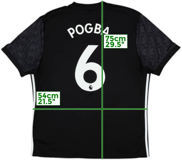 2017-18 Manchester United Away Shirt Pogba #6 - 6/10 - (XL)