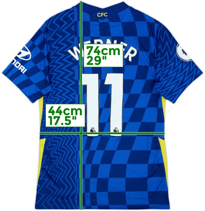2021-22 Chelsea Home Shirt Werner #11 - 5/10 - (S)