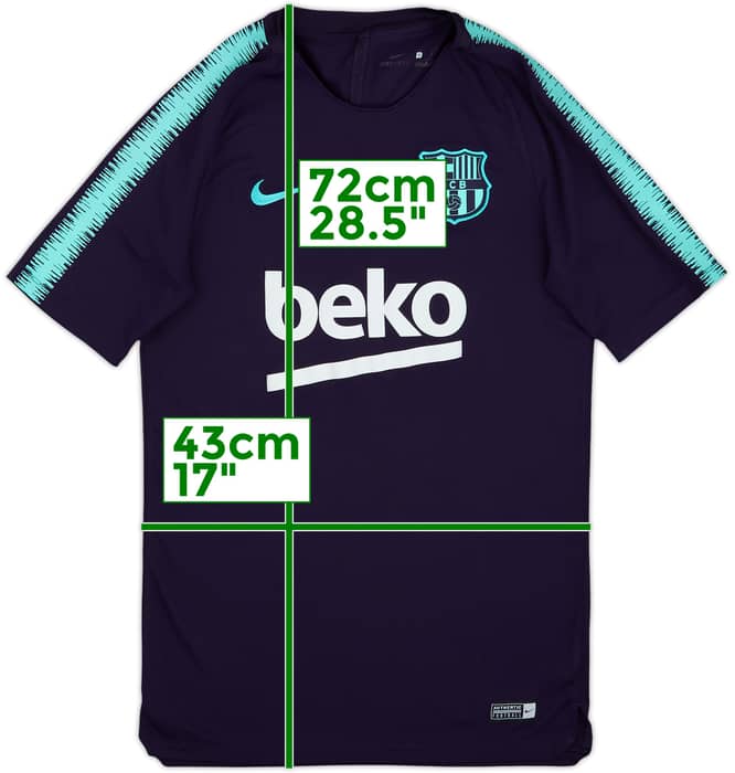 2018-19 Barcelona Nike Training Shirt - 8/10 - (S)