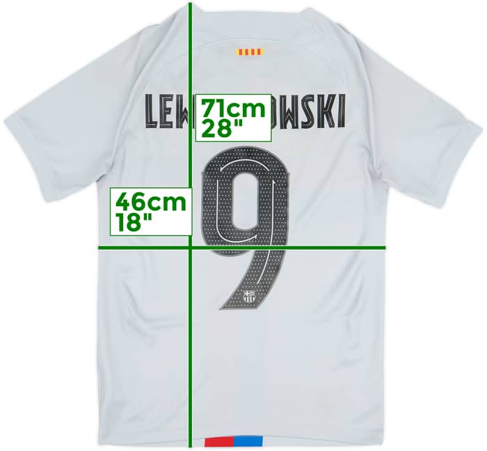 2022-23 Barcelona Third Shirt Lewandowski #9 - 6/10 - (S)