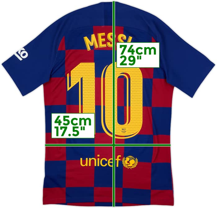 2019-20 Barcelona Auténtica Camiseta Local Messi #10 - 10/10 - (S)