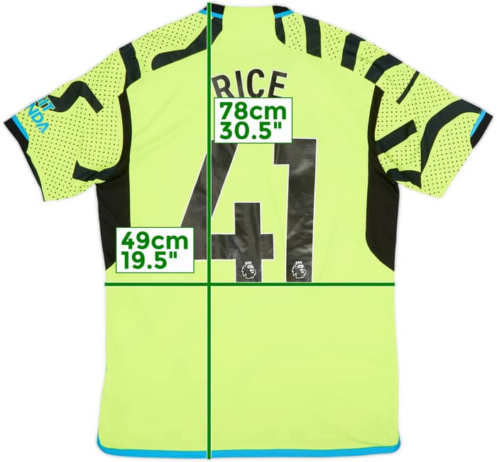 2023-24 Arsenal Away Shirt Rice #41 - 9/10 - (M)
