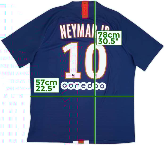 2019-20 Paris Saint-Germain Authentic Home Shirt Neymar Jr #10 - 10/10 - (XL)