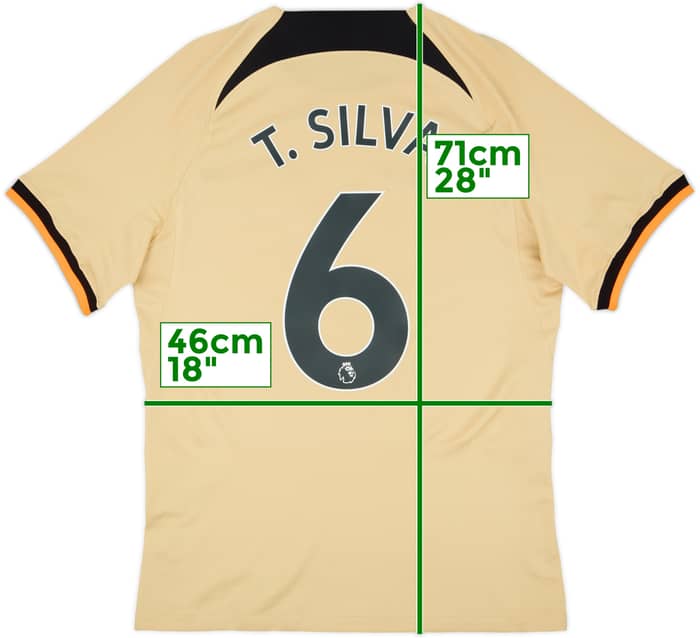 2022-23 Chelsea Third Shirt T.Silva #6 - 8/10 - (S)