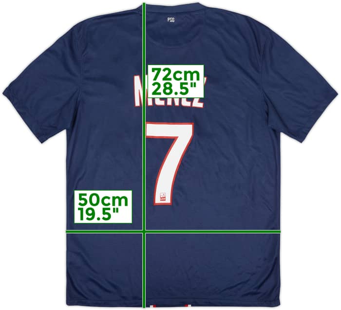 2012-13 Paris Saint-Germain Home Shirt Menez #7 - 5/10 - (M)