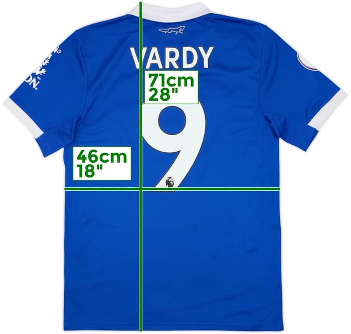 2022-23 Leicester Home Shirt Vardy #9 - 6/10 - (S)