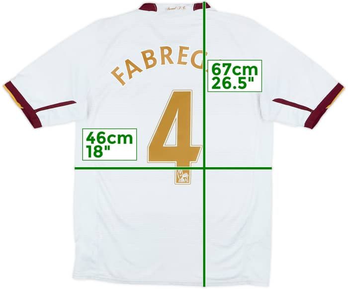 2007-08 Arsenal Away Shirt Fabregas #4 - 9/10 - (XL.Boys)