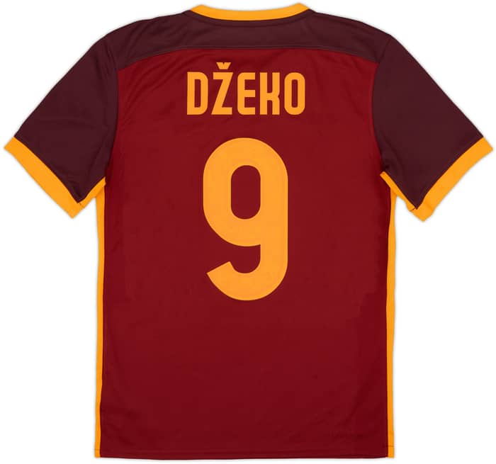 2015-16 Roma Home Shirt Dzeko #9 - 6/10 - (S)