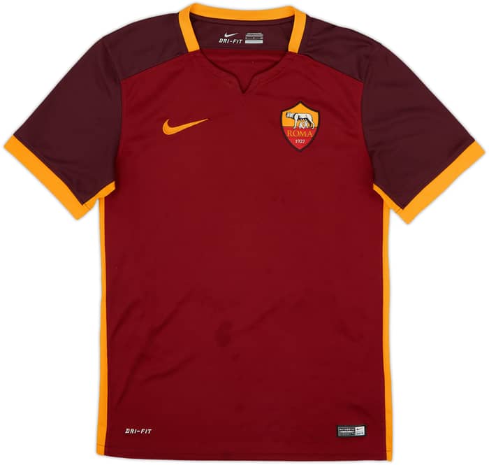 2015-16 Roma Home Shirt Dzeko #9 - 6/10 - (S)