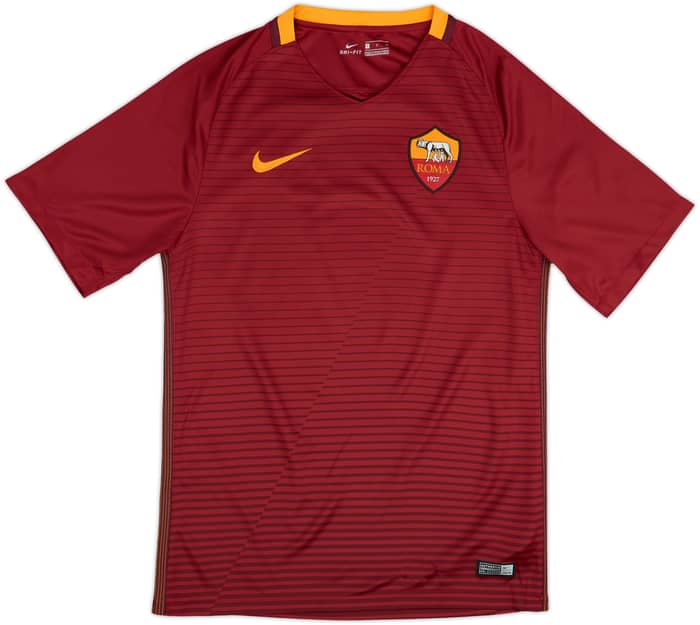 2016-17 Roma Home Shirt Dzeko #9 - 8/10 - (S)