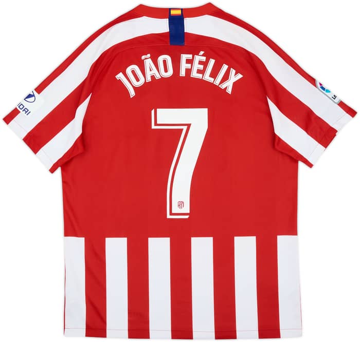 2019-20 Atletico Madrid Home Shirt Joao Felix #7 - 8/10 - (L)