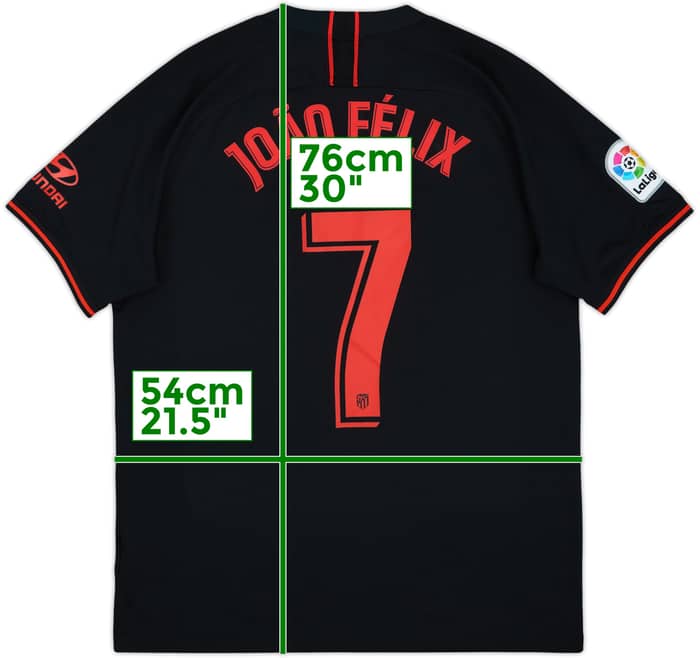 Camiseta de visitante del Atletico Madrid 2019-20 Joao Felix #7 - 9/10 - (L)