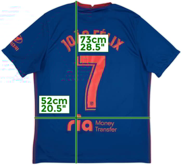 2020-21 Atletico Madrid Away Shirt Joao Felix #7 - 9/10 - (L)