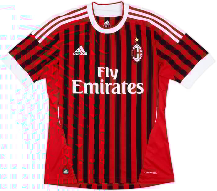 2011-12 AC Milan Home Shirt Ibrahimovic #11 - 8/10 - (S)