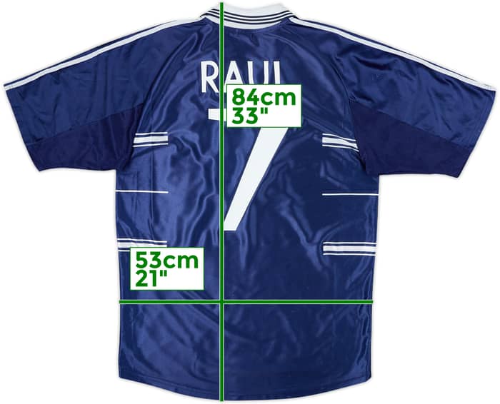 1998-99 Real Madrid Away Shirt Raul #7 - 8/10 - (M)