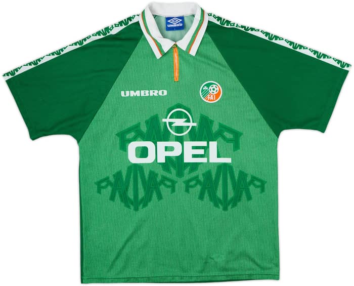1996-98 Ireland Home Shirt Keane #6 - 8/10 - (L)