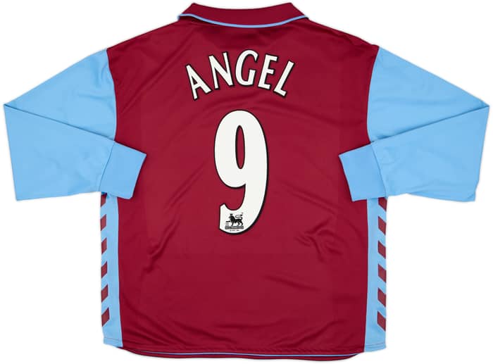 2006-07 Aston Villa Home L/S Shirt Angel #9 - 9/10 - (M)
