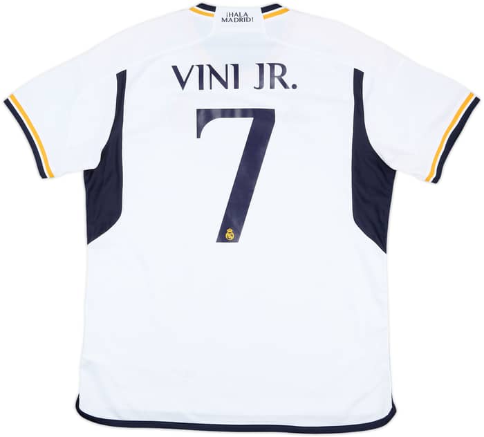 2023-24 Real Madrid Home Shirt Vini Jr #7 - 8/10 - (XL)