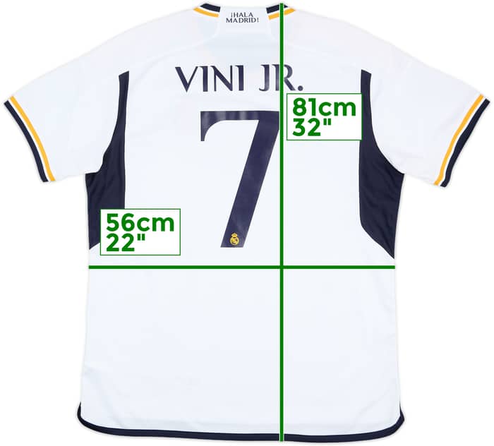 2023-24 Real Madrid Home Shirt Vini Jr #7 - 8/10 - (XL)