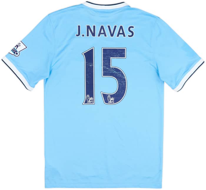 2013-14 Manchester City Home Shirt J.Navas #15 - 5/10 - (S)