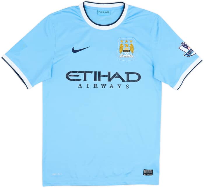 2013-14 Manchester City Home Shirt J.Navas #15 - 5/10 - (S)